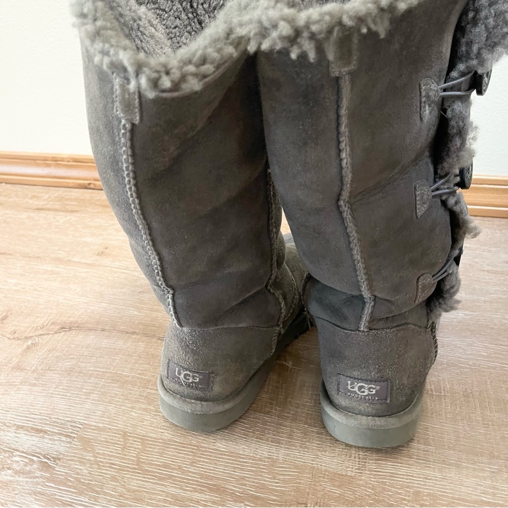 UGG Charcoal Buttoned Winter Boots - image 11